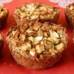 Piernikowe muffinki owsiane z jabłkami